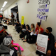 Students and faculty members at California State University, Northridge, demonstrating against proposed budget cuts.
Kevork Djansezian/Getty Images
